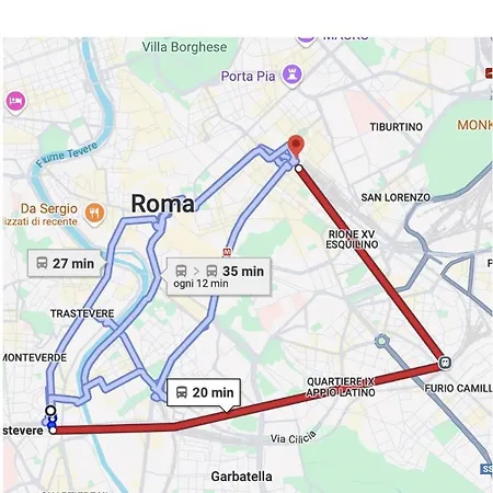 شقة Trastevere Penthouse